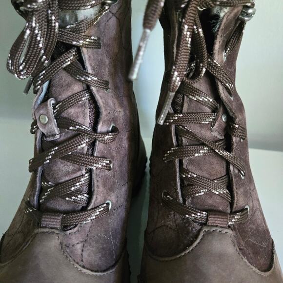 The North Face Brown Suede Primaloft 200 Gr Insulated Waterproof Snow Boots, 8.5 - Picture 9 of 11